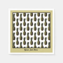 パイナップル紙ナプキンス スタンダードカクテルナプキン