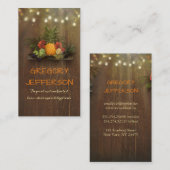 パイナップル素朴なビーチのひもは熱帯をつけます 名刺 (正面/裏面)