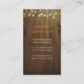 パイナップル素朴なビーチのひもは熱帯をつけます 名刺 (裏面)