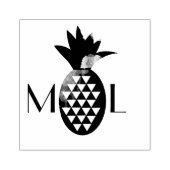 パイナップル素朴イニシャルロゴビジネス結婚ズ ラバースタンプ (インプリント)