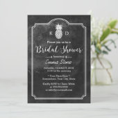 パイナップル素朴シャルボードブライダルシャワー 招待状 (スタンド正面)