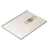 パイナップル素朴トロピカルハワイアン ノートブック (左側)