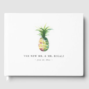 パイナップル結婚ズゲストブックアイディア ゲストブック