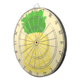 パイナップル絵を描アート ダーツボード (正面右)