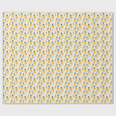 パイナップル美しい:手描きパターン ラッピングペーパー (フラット)