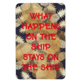 パイナップル船で起こること船上に留まる マグネット (縦)