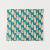 パイナップル落書きパターン タペストリー (正面(横))