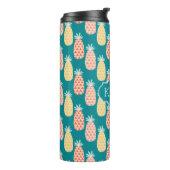 パイナップル落書きパターン|モノグラム タンブラー (回転左)