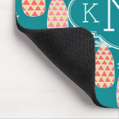 パイナップル落書きパターン|モノグラム マウスパッド (コーナー)