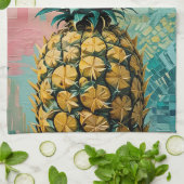 パイナップル融合 キッチンタオル (折り畳み)