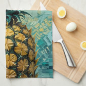 パイナップル融合 キッチンタオル (四つ折り)
