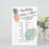 パイナップル誕生日このゲームまたはそのゲーム (スタンド正面)