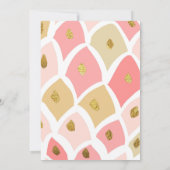 パイナップル誕生日の招待の熱帯のようなパーティー 招待状 (裏面)