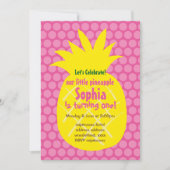 パイナップル誕生日の招待状 招待状 (正面)