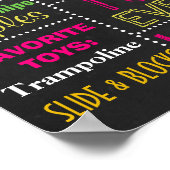 パイナップル誕生日シャルボード看板ポスター ポスター (角)