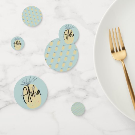 パイナップル誕生日トロピカルサマーアロハパーティー コンフェッティ (グループ)