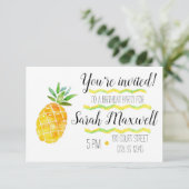 パイナップル誕生日パーティーへの招待 招待状 (スタンド正面)