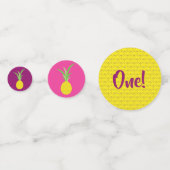 パイナップル誕生日パーティー コンフェッティ (正面)