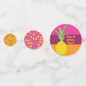 パイナップル誕生日パーティー コンフェッティ (裏面)