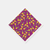 パイナップル誕生日パーティー スタンダードカクテルナプキン (角)