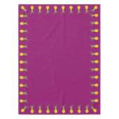 パイナップル誕生日パーティー テーブルクロス (正面)