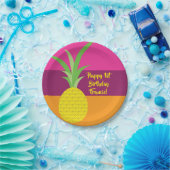 パイナップル誕生日パーティー ペーパープレート (パーティー)