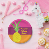 パイナップル誕生日パーティー ペーパープレート (パーティー)