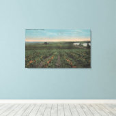 パイナップル農園フローリドで収穫できる キャンバスプリント (インサイチュ (ウッドフロア))