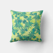 パイナップル迷彩柄のハワイの装飾的な枕 クッション (裏面)