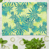 パイナップル迷彩柄ハワイアンキッチンタオル キッチンタオル (折り畳み)