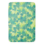 パイナップル迷彩柄ハワイアントロピカル バスマット (正面縦)