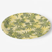 パイナップル迷彩柄ハワイアントロピカル ペーパープレート (アングル)