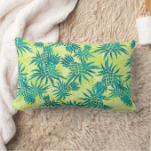 パイナップル迷彩柄ハワイアンルンバーピロー ランバークッション (ブランケット)