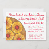 パイナップル逆さケーキブライダルシャワーパーティー 招待状 (正面)