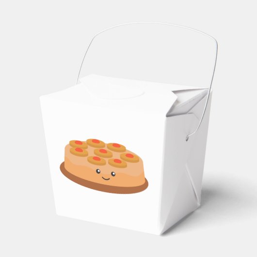 パイナップル逆さケーキ フェイバーボックス (正面サイド)