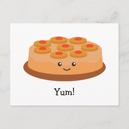 パイナップル逆さケーキ ポストカード (正面)