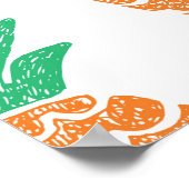 パイナップル遊:おもしろいパターンの喜び。 ポスター (角)