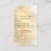 パイナップル金ゴールドダストビジネスカード 名刺 (裏面)