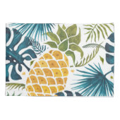 パイナップル金ゴールド葉パームモノグラム 枕カバー (裏面)