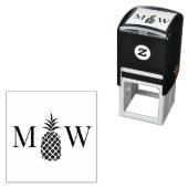 パイナップル11 カップル 結婚式2 初期モノグラム セルフインキングスタンプ (インサイチュ)