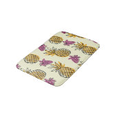 パイナップル、いちごヴィンテージ繊維デザイン。 バスマット (アングル)