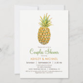 パイナップル カップルシャワー 招待状 (正面)