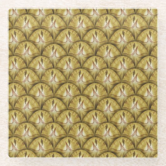 パイナップル ガラスコースター (正面)