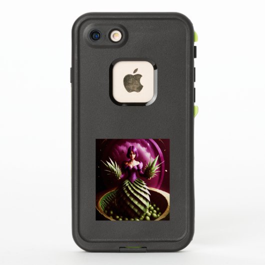パイナップル・ガールの幻想的なシーン LifeProof iPhoneケース (裏面)