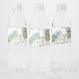 パイナップル ゴールド グリッター スパークル 誕生日パーティー ペットボトルラベル