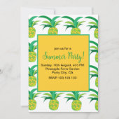 パイナップル サマー パーティー トロピカル パイナップル 招待状 (正面)