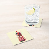 パイナップル スクエアペーパーコースター (インサイチュ)