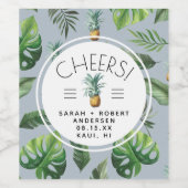 パイナップル デライト トロピカル フォリアージ ワインラベル (シングルラベル)