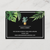 パイナップル デライト トロピカル フォリアージ 延期のお知らせ エンクロージャーカード (裏面)