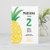 パイナップル・トゥッティ・フルッティ・フルーツ・バースデー・パーティー 招待状 (スタンド正面)